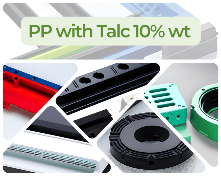เม็ดพลาสติกรีไซเคิล PCR PP เกรดผสม Talcum 10%